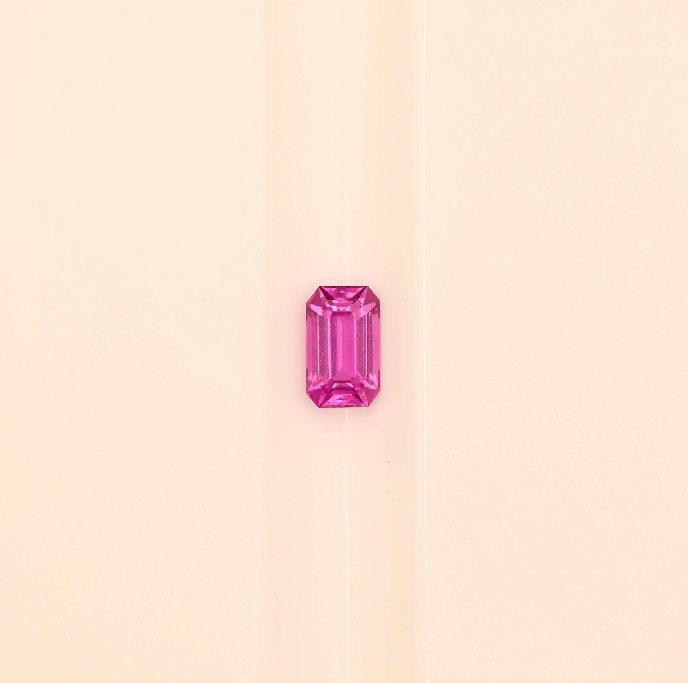 2.04Ct Natural Hot Pink Sapphire (Emerald Cut)