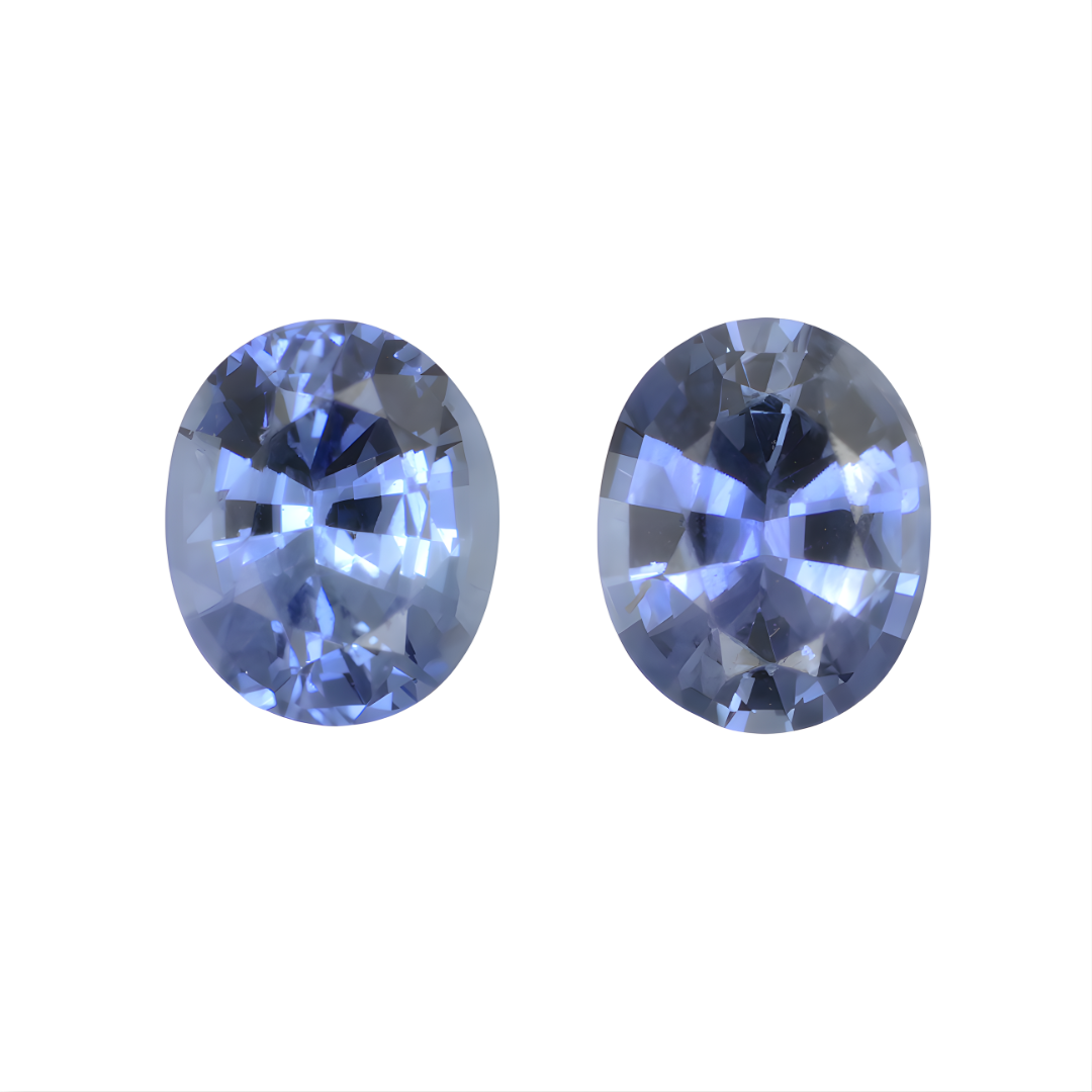1.06Ct Ceylon Blue Sapphire Pair