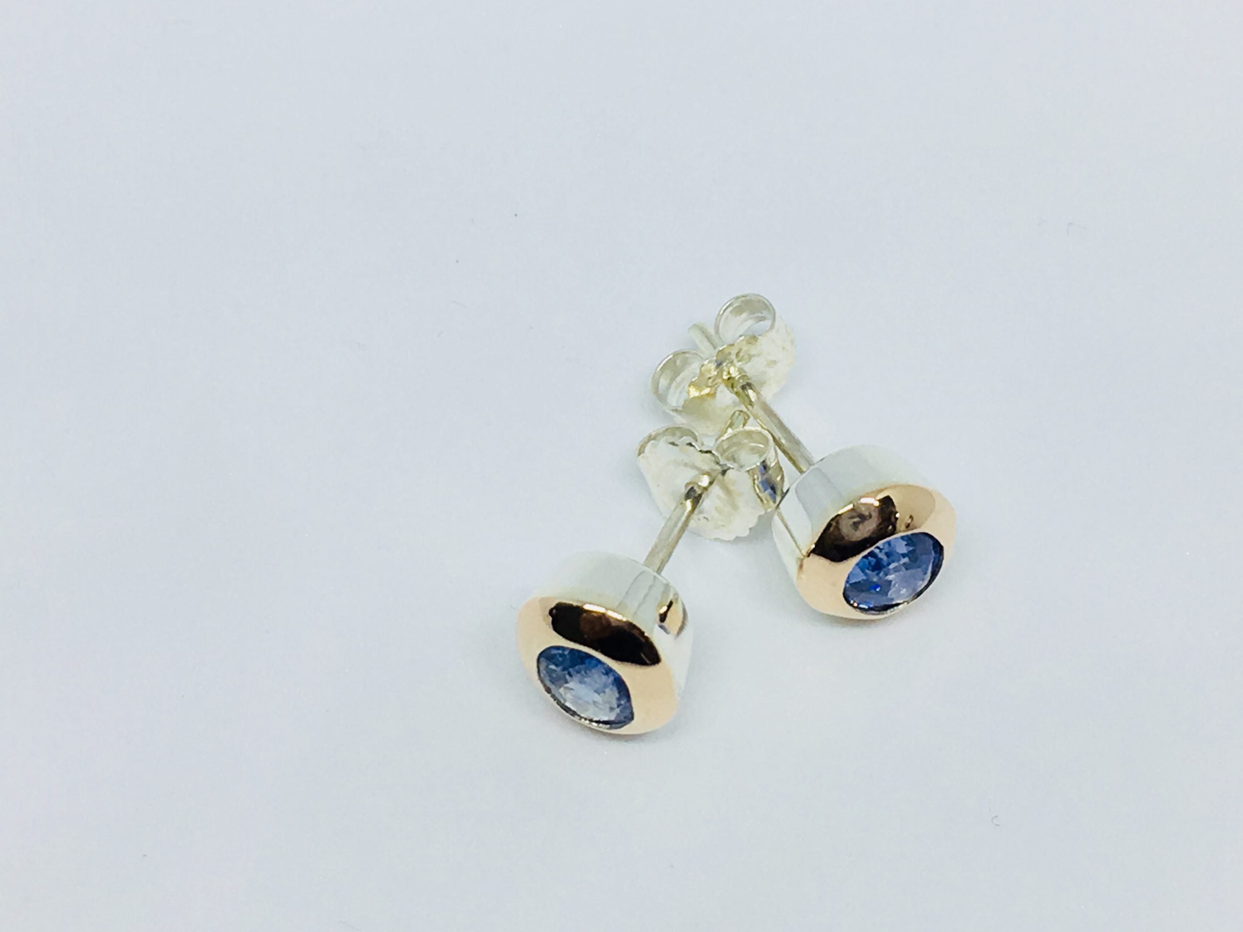 Natural Blue Sapphire Earrings