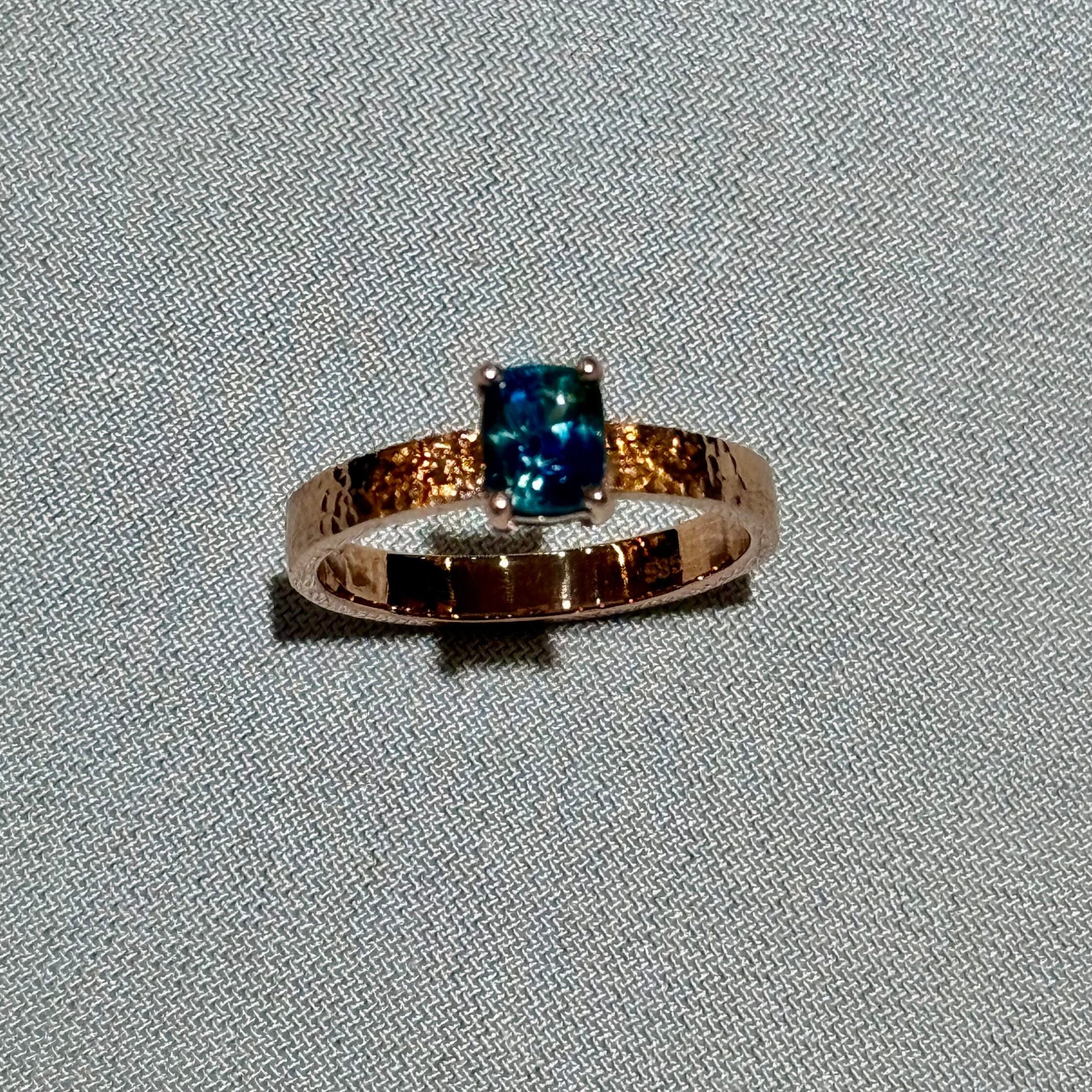Australian sapphire ring