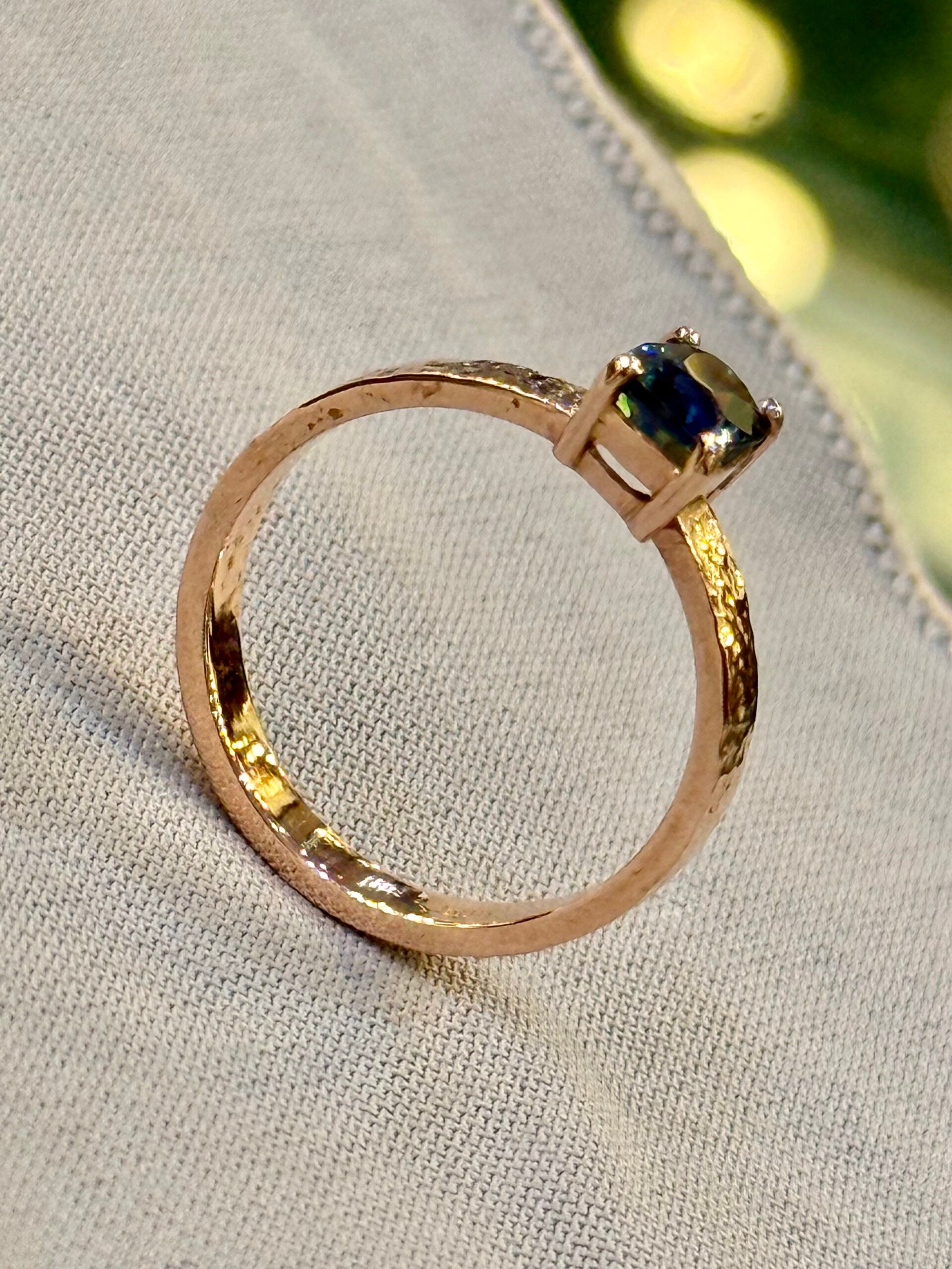 Australian sapphire ring
