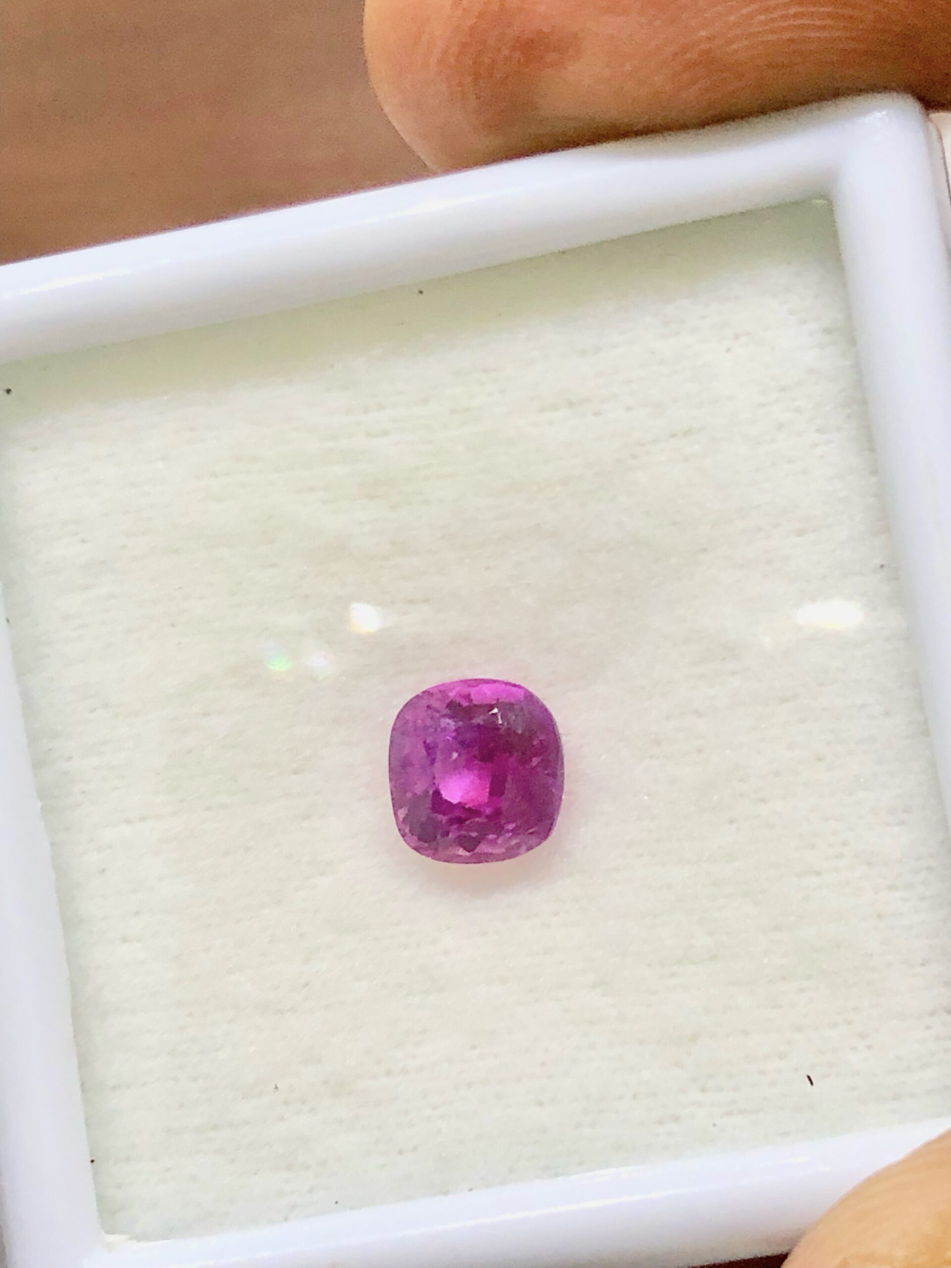 Pure Romance: 1.93ct Unheated Pink Sapphire & Diamond Ring