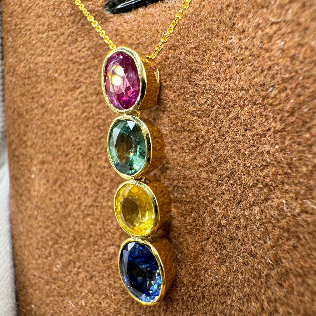 Multicolour Sapphire Pendant