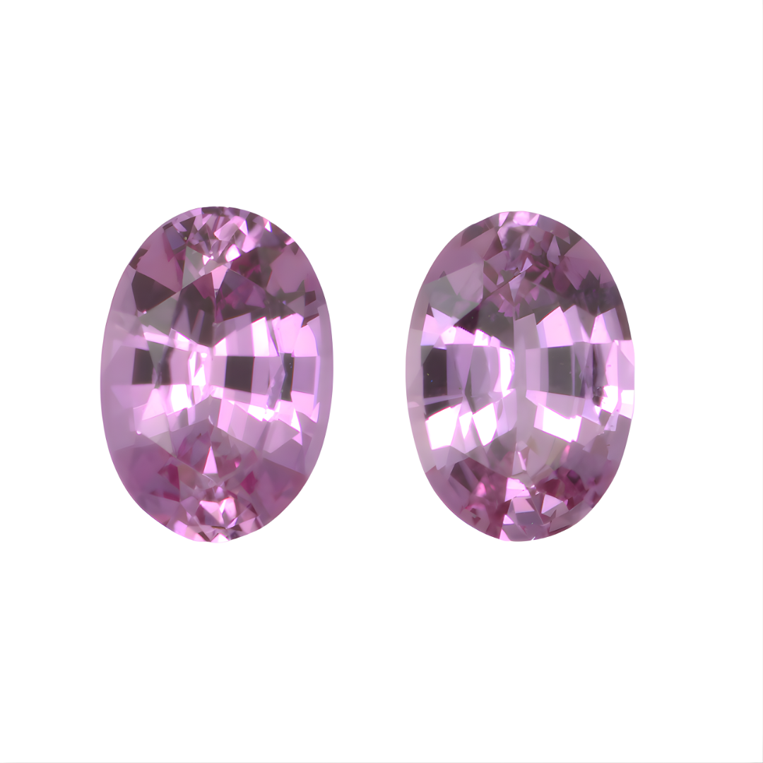 1.37Ct Pink Sapphire pair
