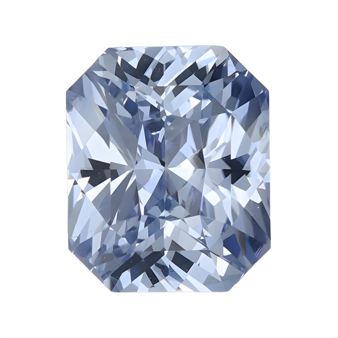 2.51 Ct Ice Blue Radiant-Cut Sapphire – Exceptional Brilliance & Modern Elegance
