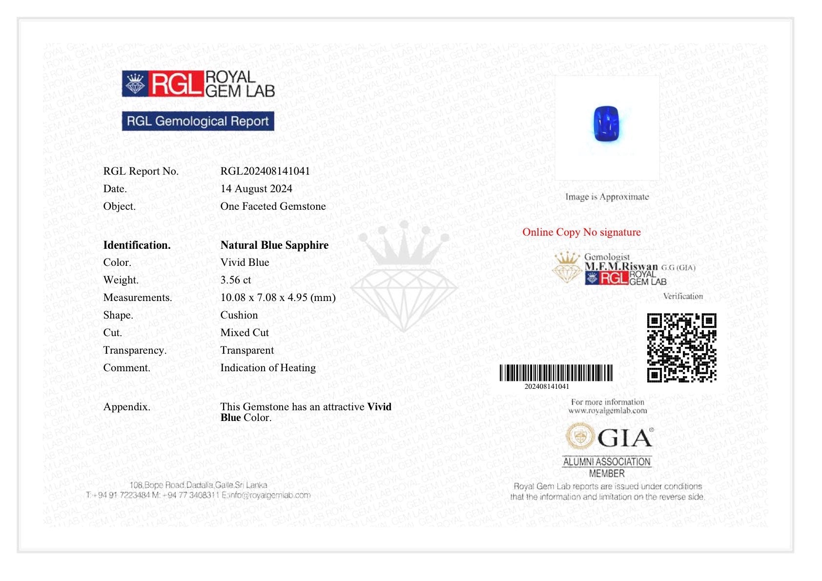 Exclusive Blue Sapphire & Diamond Pendant